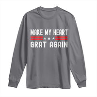 Funny Open Heart Surgery Recovery Long Sleeve Shirt Make My Heart Great Again - Wonder Print Shop