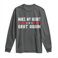 Funny Open Heart Surgery Recovery Long Sleeve Shirt Make My Heart Great Again - Wonder Print Shop