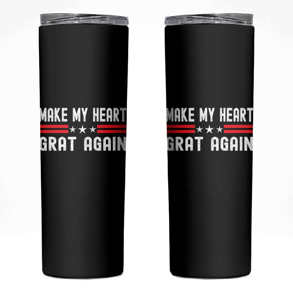 Funny Open Heart Surgery Recovery Skinny Tumbler Make My Heart Great Again - Wonder Print Shop