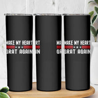 Funny Open Heart Surgery Recovery Skinny Tumbler Make My Heart Great Again - Wonder Print Shop