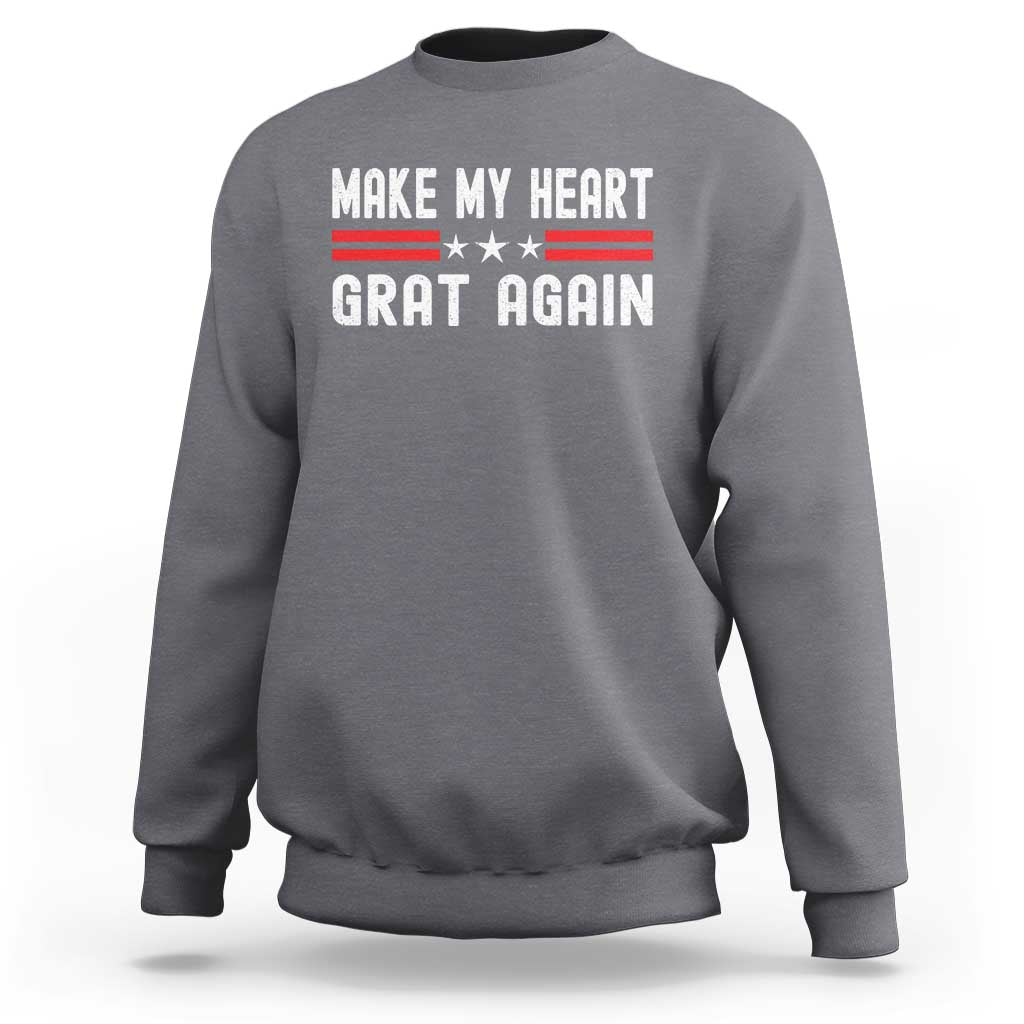 Funny Open Heart Surgery Recovery Sweatshirt Make My Heart Great Again - Wonder Print Shop