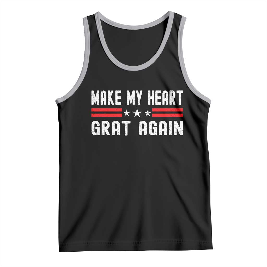 Funny Open Heart Surgery Recovery Tank Top Make My Heart Great Again - Wonder Print Shop