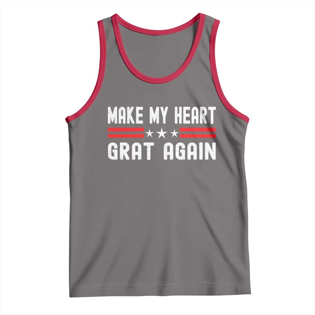 Funny Open Heart Surgery Recovery Tank Top Make My Heart Great Again - Wonder Print Shop