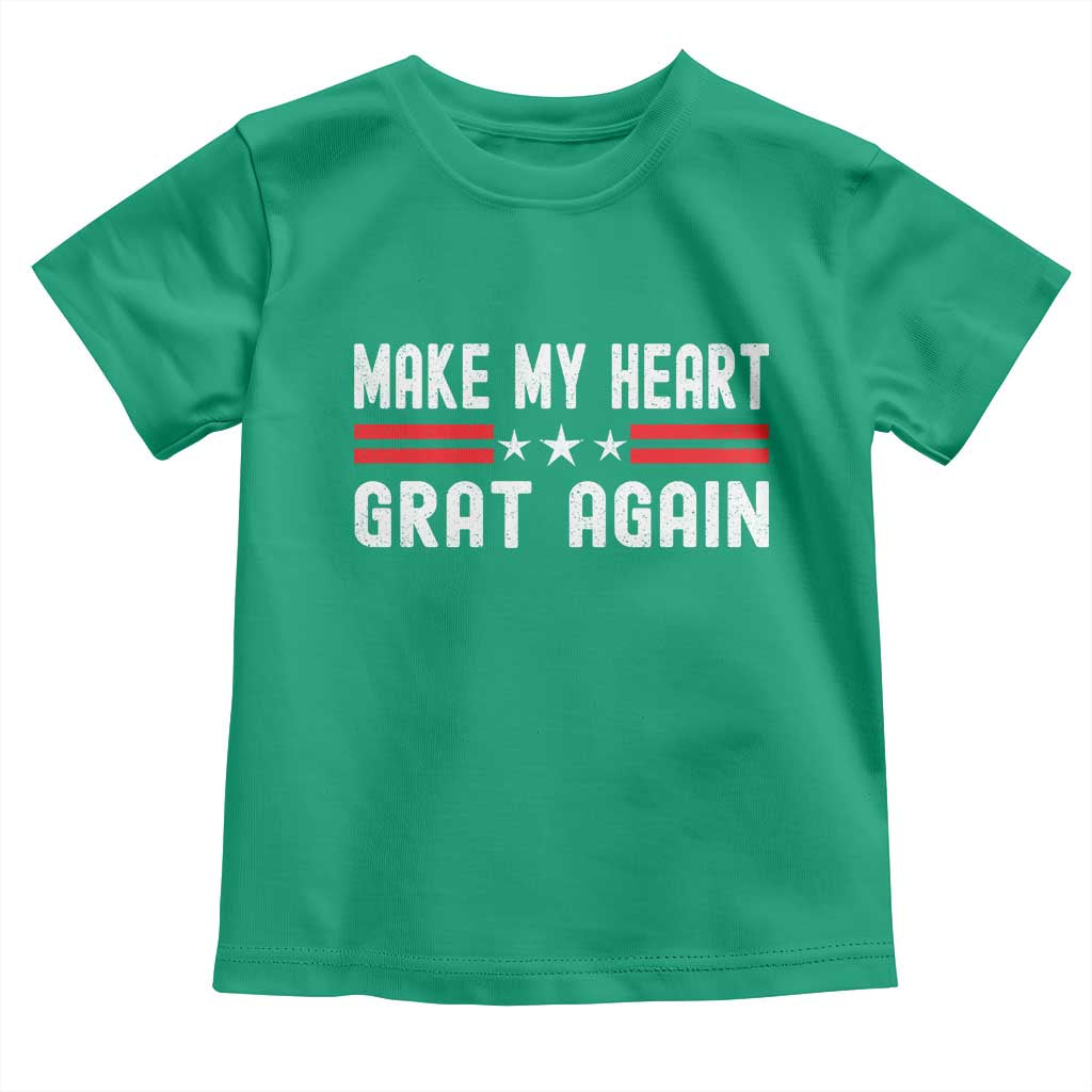 Funny Open Heart Surgery Recovery Toddler T Shirt Make My Heart Great Again - Wonder Print Shop