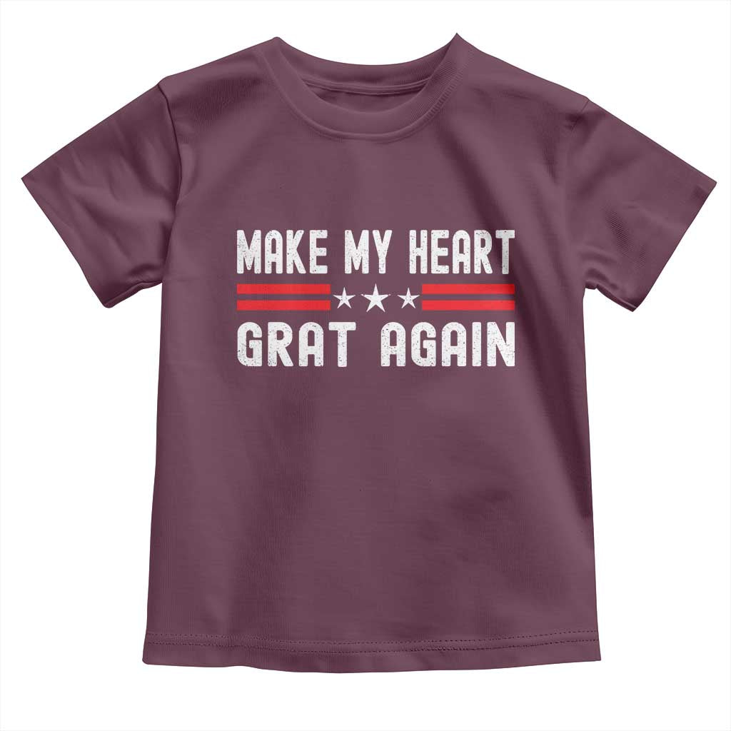 Funny Open Heart Surgery Recovery Toddler T Shirt Make My Heart Great Again - Wonder Print Shop