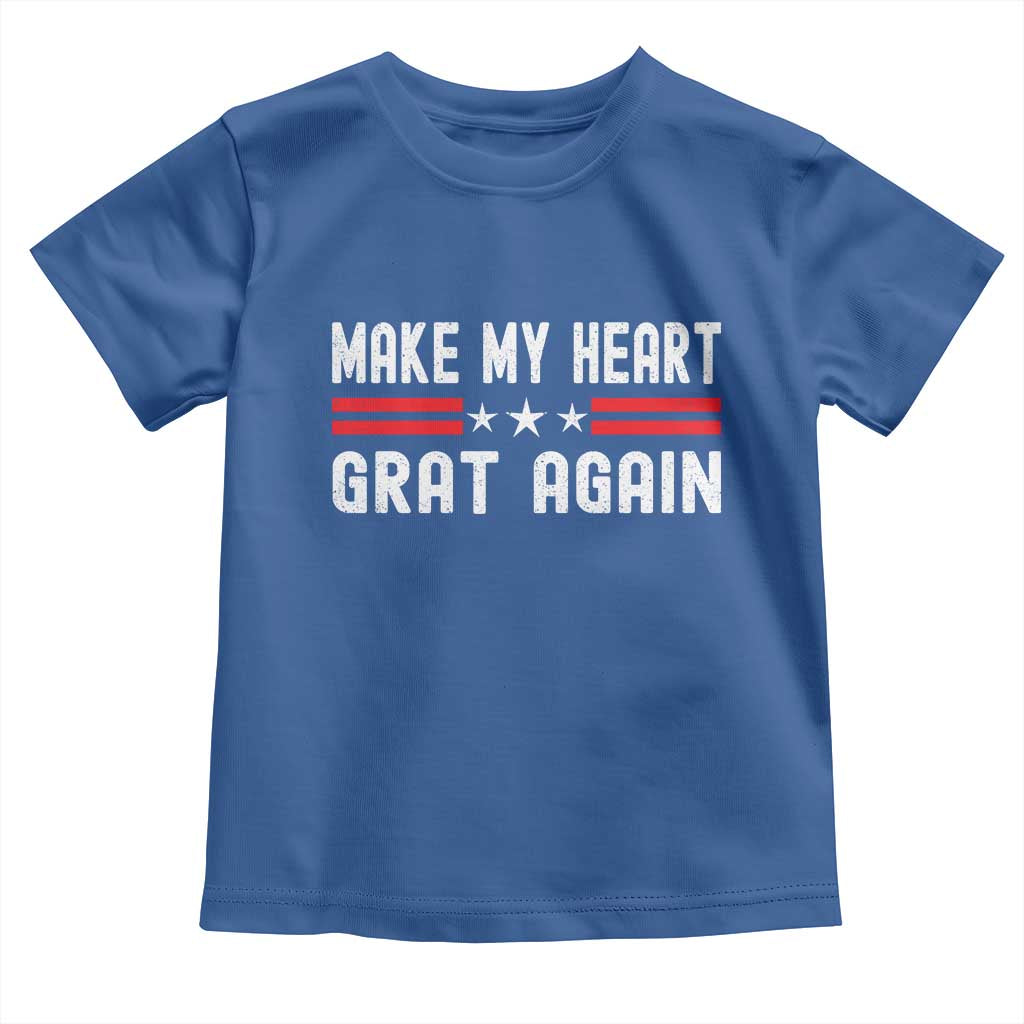 Funny Open Heart Surgery Recovery Toddler T Shirt Make My Heart Great Again - Wonder Print Shop