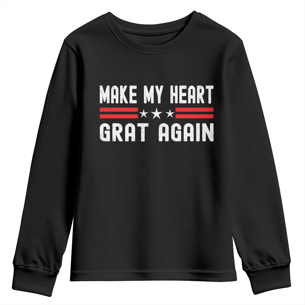 Funny Open Heart Surgery Recovery Youth Sweatshirt Make My Heart Great Again - Wonder Print Shop