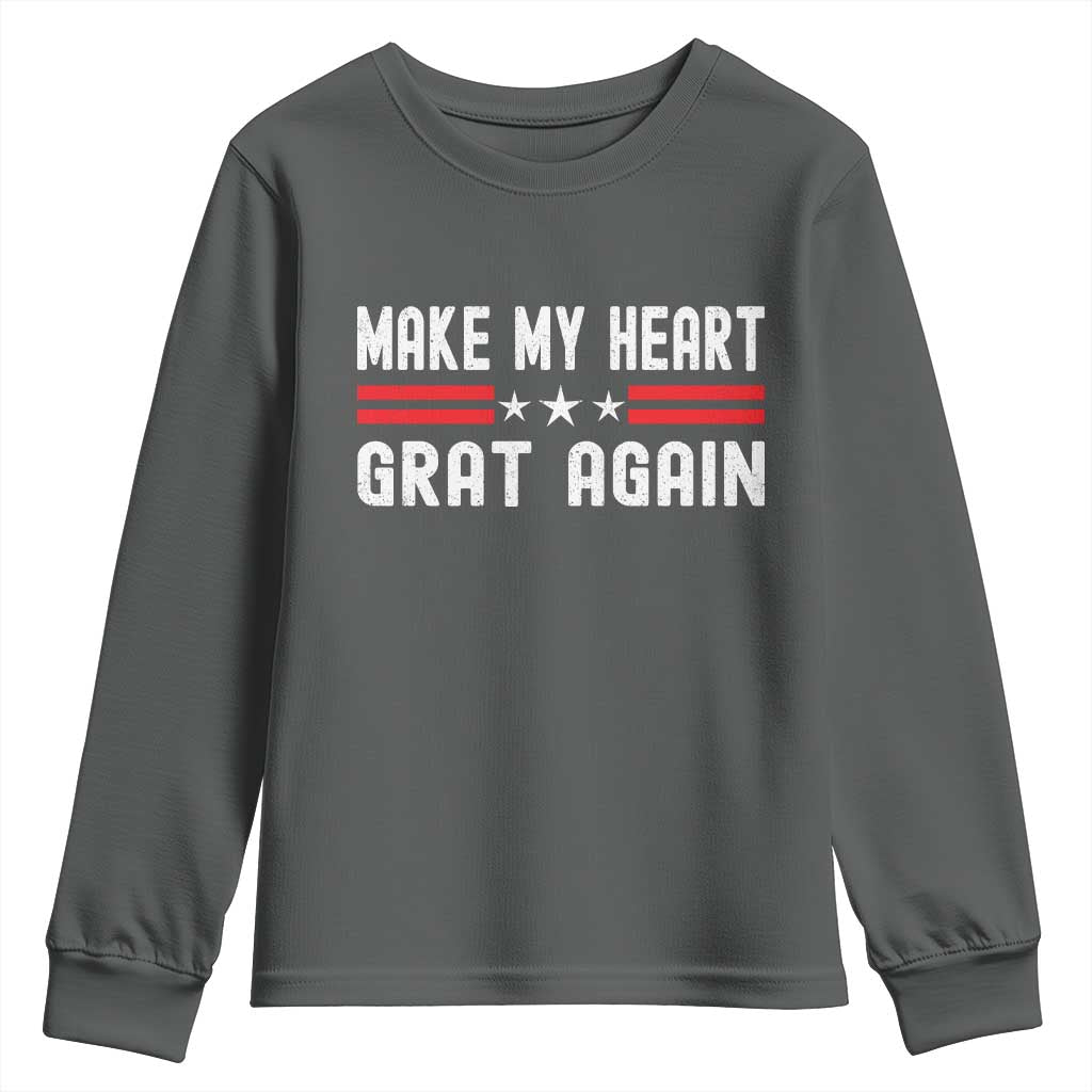 Funny Open Heart Surgery Recovery Youth Sweatshirt Make My Heart Great Again - Wonder Print Shop