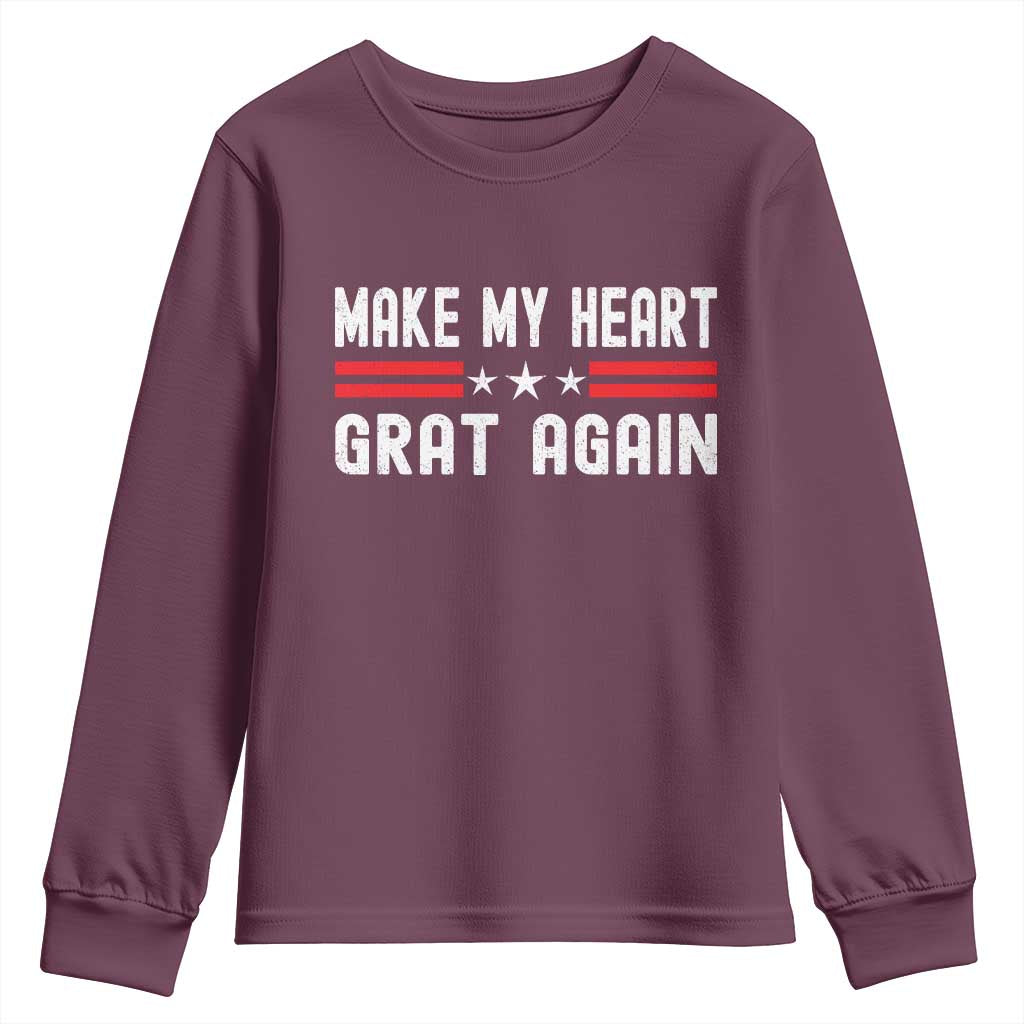 Funny Open Heart Surgery Recovery Youth Sweatshirt Make My Heart Great Again - Wonder Print Shop