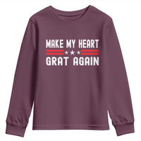 Funny Open Heart Surgery Recovery Youth Sweatshirt Make My Heart Great Again - Wonder Print Shop