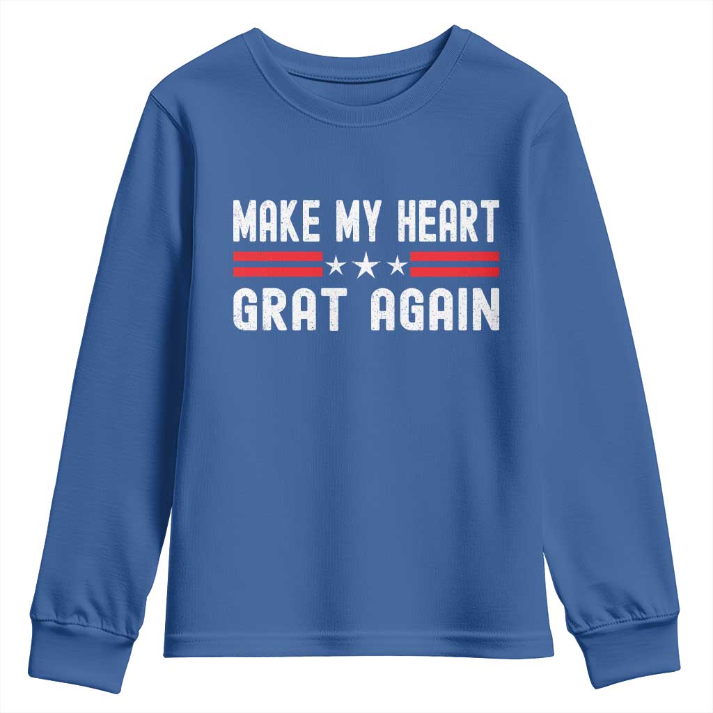 Funny Open Heart Surgery Recovery Youth Sweatshirt Make My Heart Great Again - Wonder Print Shop