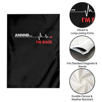Cool Heart Surgery Survivor Garden Flag Coronary Bypass Artery Open Heart Diseases Surgery Heartbeat - Wonder Print Shop