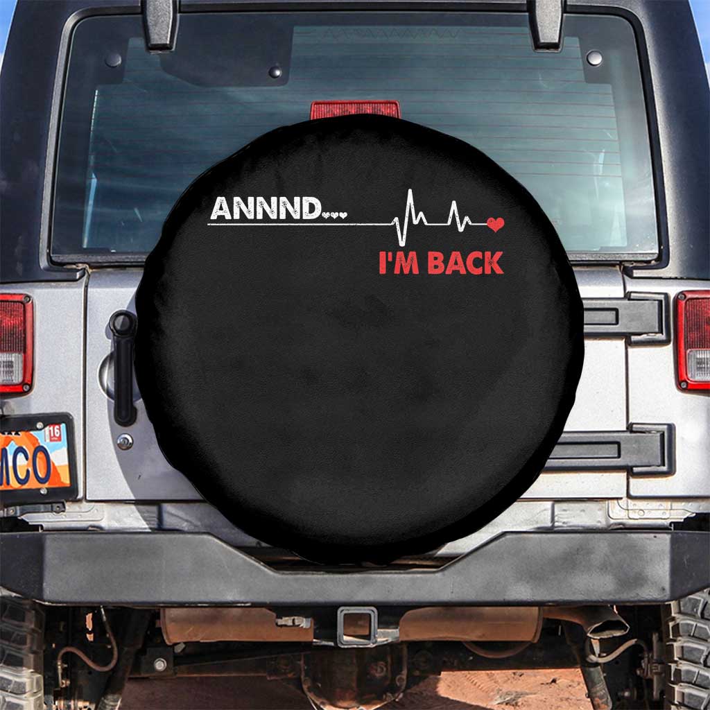 Cool Heart Surgery Survivor Spare Tire Cover Coronary Bypass Artery Open Heart Diseases Surgery Heartbeat - Wonder Print Shop