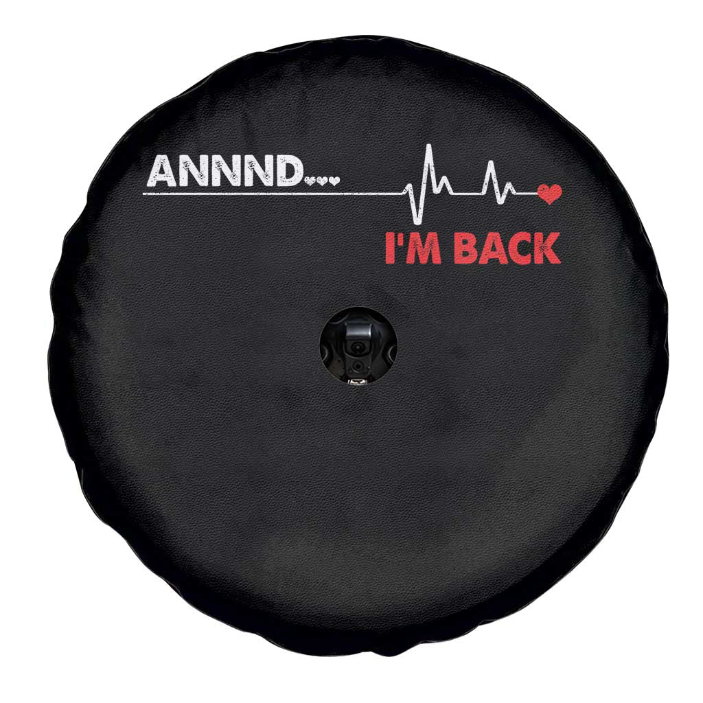 Cool Heart Surgery Survivor Spare Tire Cover Coronary Bypass Artery Open Heart Diseases Surgery Heartbeat - Wonder Print Shop