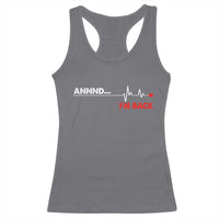 Cool Heart Surgery Survivor Racerback Tank Top Coronary Bypass Artery Open Heart Diseases Surgery Heartbeat - Wonder Print Shop