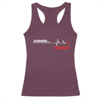 Cool Heart Surgery Survivor Racerback Tank Top Coronary Bypass Artery Open Heart Diseases Surgery Heartbeat - Wonder Print Shop