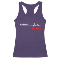 Cool Heart Surgery Survivor Racerback Tank Top Coronary Bypass Artery Open Heart Diseases Surgery Heartbeat - Wonder Print Shop