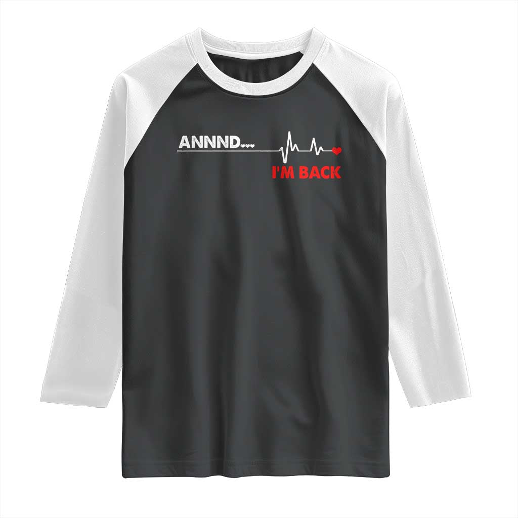 Cool Heart Surgery Survivor Raglan Shirt Coronary Bypass Artery Open Heart Diseases Surgery Heartbeat - Wonder Print Shop