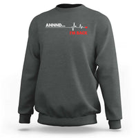 Cool Heart Surgery Survivor Sweatshirt Coronary Bypass Artery Open Heart Diseases Surgery Heartbeat - Wonder Print Shop