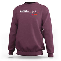 Cool Heart Surgery Survivor Sweatshirt Coronary Bypass Artery Open Heart Diseases Surgery Heartbeat - Wonder Print Shop