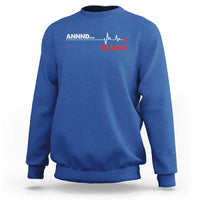 Cool Heart Surgery Survivor Sweatshirt Coronary Bypass Artery Open Heart Diseases Surgery Heartbeat - Wonder Print Shop