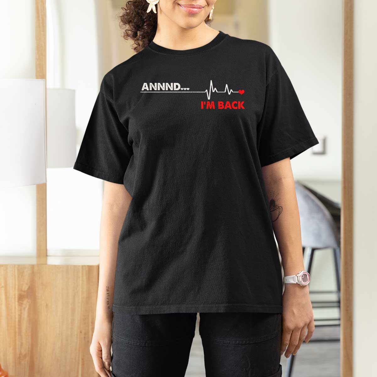 Cool Heart Surgery Survivor T Shirt For Women Coronary Bypass Artery Open Heart Diseases Surgery Heartbeat - Wonder Print Shop