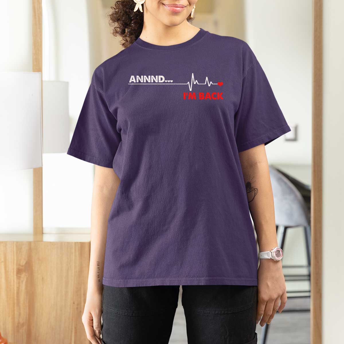 Cool Heart Surgery Survivor T Shirt For Women Coronary Bypass Artery Open Heart Diseases Surgery Heartbeat - Wonder Print Shop