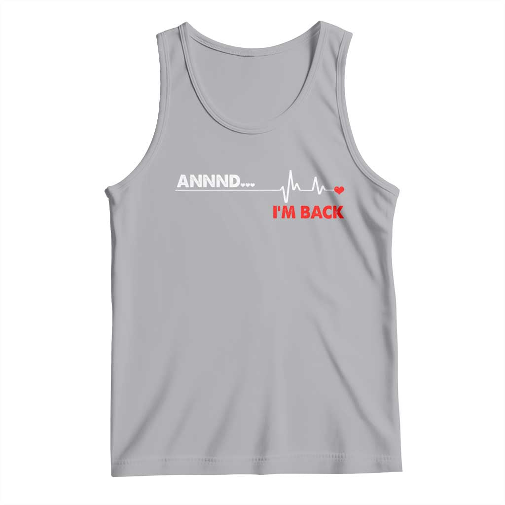 Cool Heart Surgery Survivor Tank Top Coronary Bypass Artery Open Heart Diseases Surgery Heartbeat - Wonder Print Shop