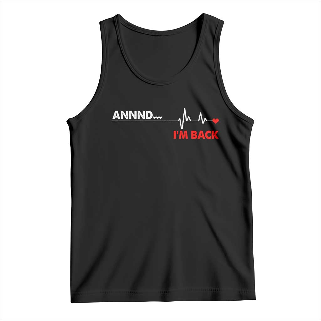 Cool Heart Surgery Survivor Tank Top Coronary Bypass Artery Open Heart Diseases Surgery Heartbeat - Wonder Print Shop