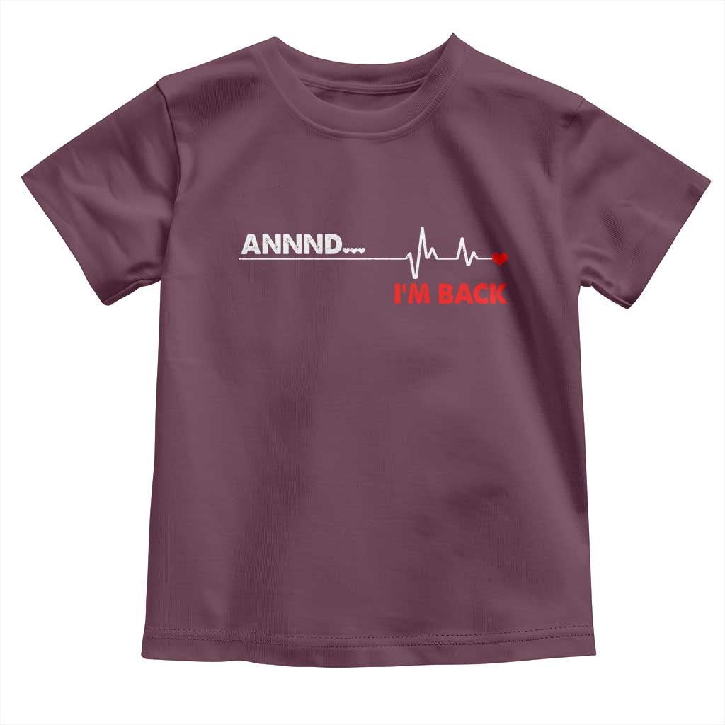 Cool Heart Surgery Survivor Toddler T Shirt Coronary Bypass Artery Open Heart Diseases Surgery Heartbeat - Wonder Print Shop