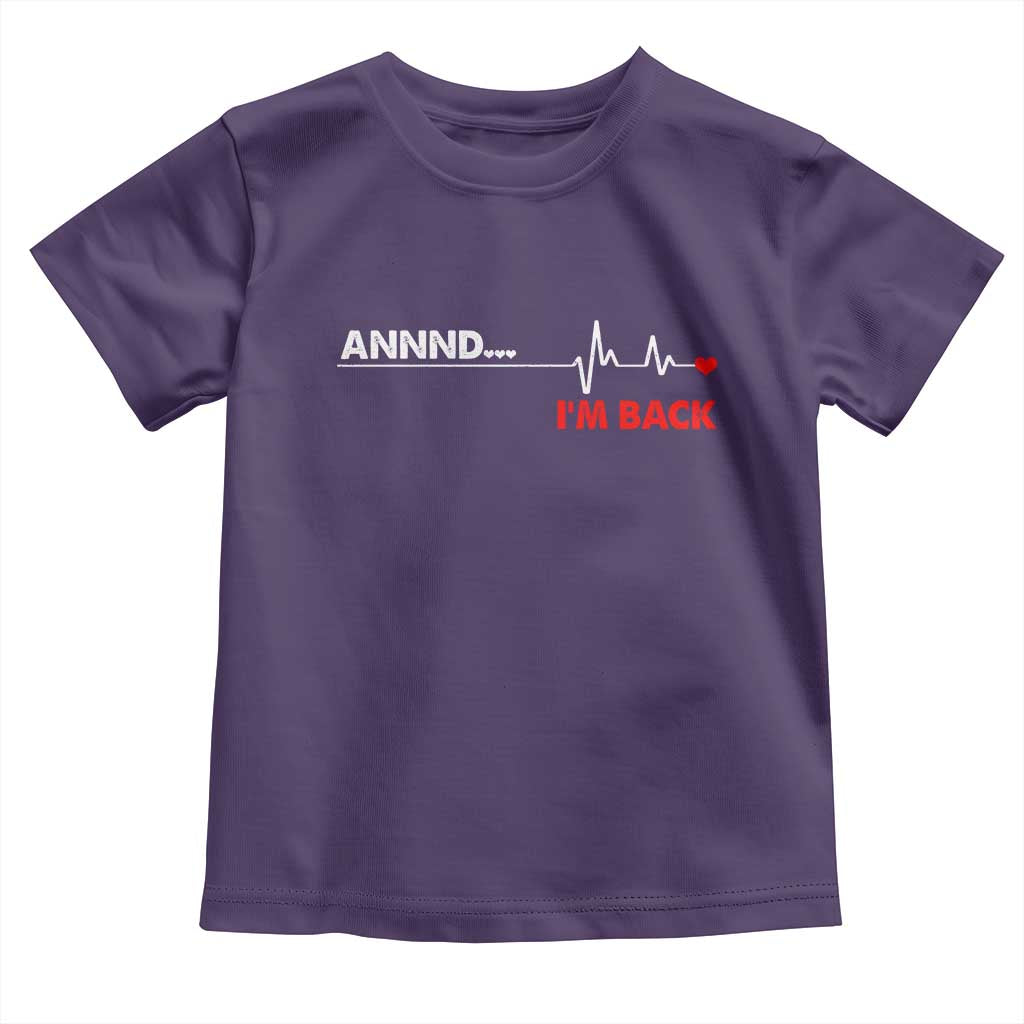 Cool Heart Surgery Survivor Toddler T Shirt Coronary Bypass Artery Open Heart Diseases Surgery Heartbeat - Wonder Print Shop