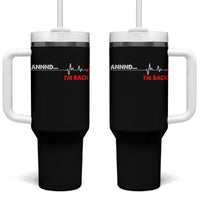 Cool Heart Surgery Survivor Tumbler With Handle Coronary Bypass Artery Open Heart Diseases Surgery Heartbeat - Wonder Print Shop