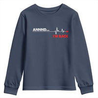 Cool Heart Surgery Survivor Youth Sweatshirt Coronary Bypass Artery Open Heart Diseases Surgery Heartbeat - Wonder Print Shop