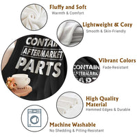 Bionic Aftermarket Parts Throw Blanket Knee And Hip Replacement Surgery Recovery Get Well Soon Gift - Wonder Print Shop