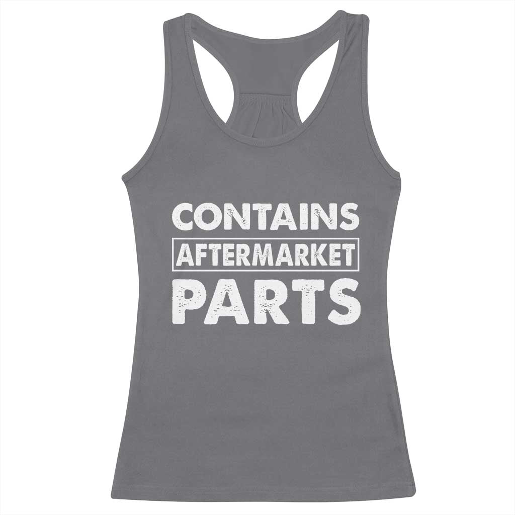 Bionic Aftermarket Parts Racerback Tank Top Knee And Hip Replacement Surgery Recovery Get Well Soon Gift - Wonder Print Shop