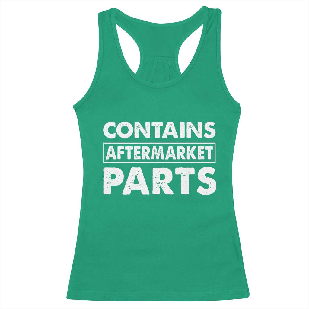 Bionic Aftermarket Parts Racerback Tank Top Knee And Hip Replacement Surgery Recovery Get Well Soon Gift - Wonder Print Shop