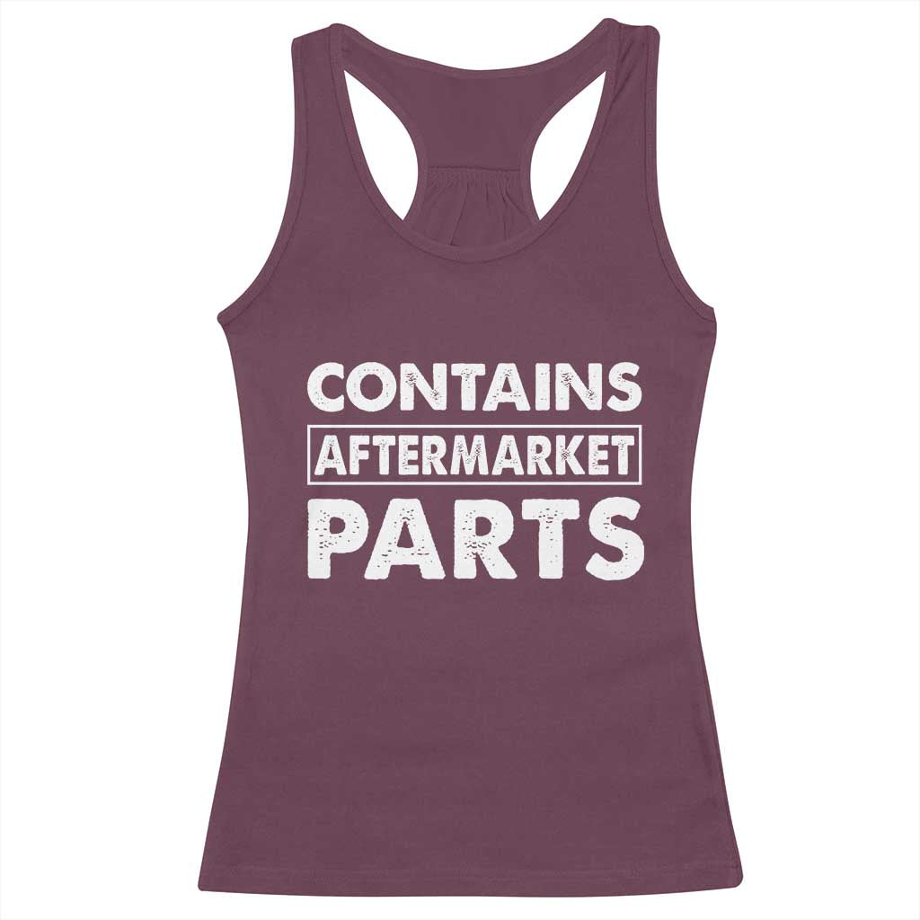 Bionic Aftermarket Parts Racerback Tank Top Knee And Hip Replacement Surgery Recovery Get Well Soon Gift - Wonder Print Shop