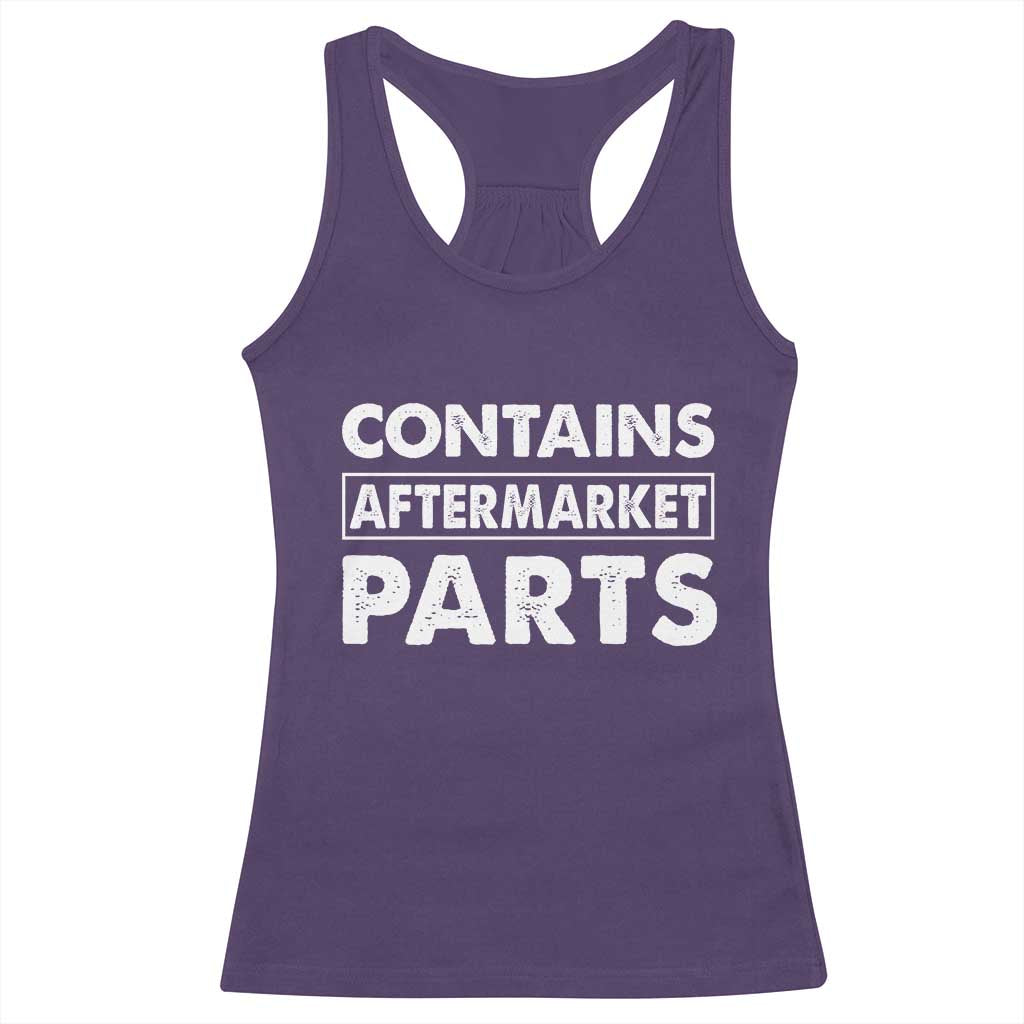 Bionic Aftermarket Parts Racerback Tank Top Knee And Hip Replacement Surgery Recovery Get Well Soon Gift - Wonder Print Shop