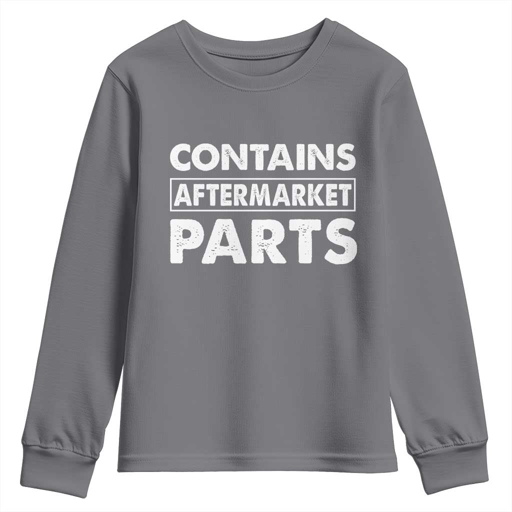 Bionic Aftermarket Parts Youth Sweatshirt Knee And Hip Replacement Surgery Recovery Get Well Soon Gift - Wonder Print Shop