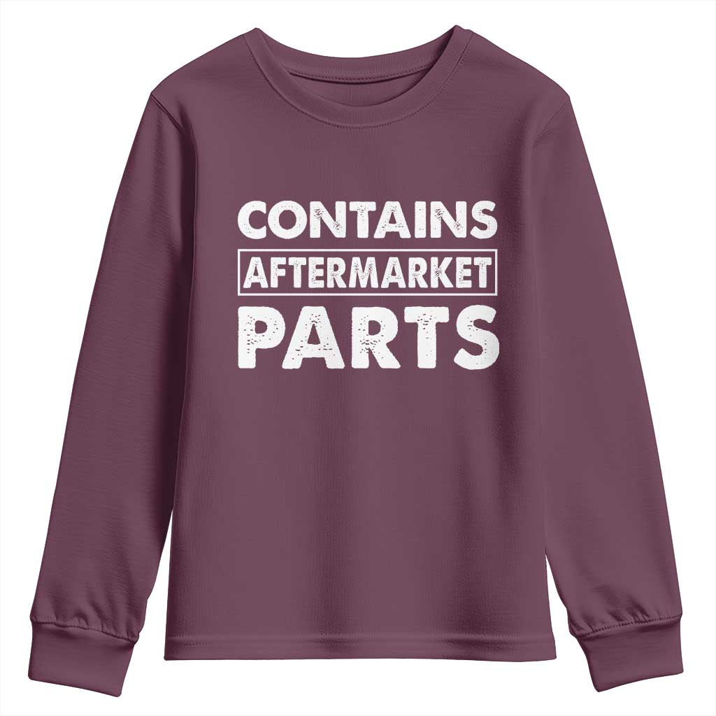 Bionic Aftermarket Parts Youth Sweatshirt Knee And Hip Replacement Surgery Recovery Get Well Soon Gift - Wonder Print Shop