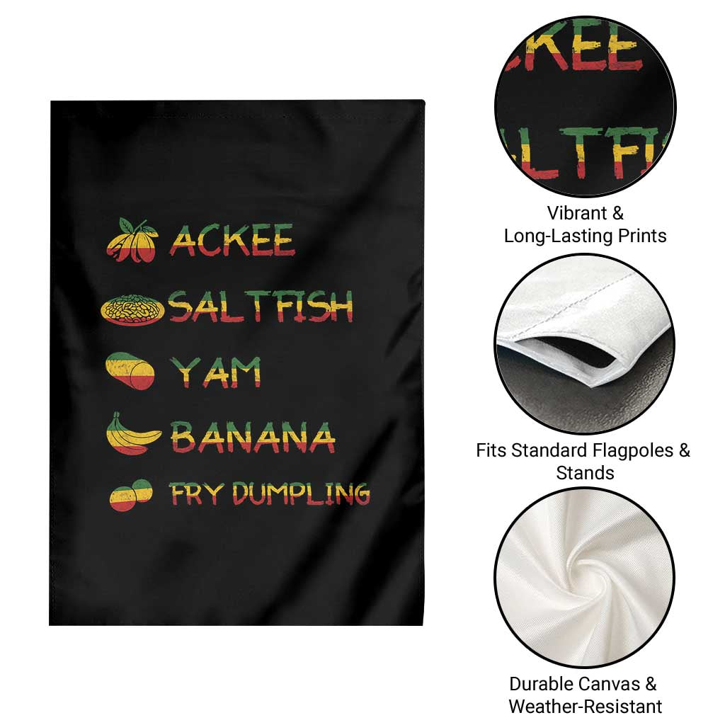 Jamaican National Dish Garden Flag Ackee Saltfish Yardie Jamaican Culture Pride Apparel - Wonder Print Shop