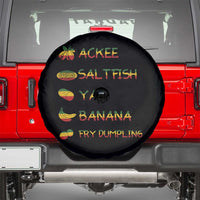 Jamaican National Dish Spare Tire Cover Ackee Saltfish Yardie Jamaican Culture Pride Apparel - Wonder Print Shop