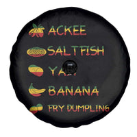 Jamaican National Dish Spare Tire Cover Ackee Saltfish Yardie Jamaican Culture Pride Apparel - Wonder Print Shop