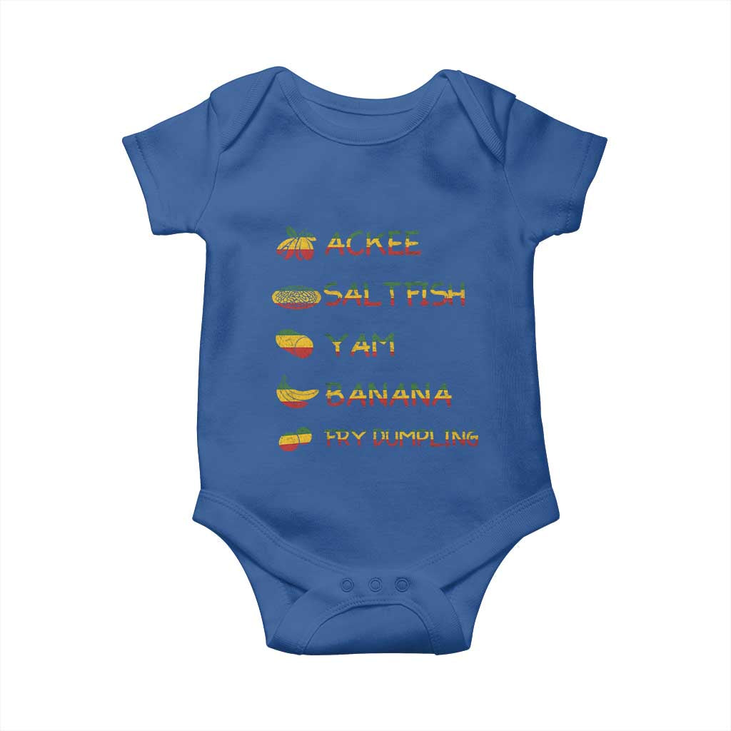Jamaican National Dish Baby Onesie Ackee Saltfish Yardie Jamaican Culture Pride Apparel - Wonder Print Shop
