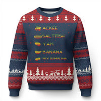 Jamaican National Dish Ugly Christmas Sweater Ackee Saltfish Yardie Jamaican Culture Pride Apparel - Wonder Print Shop