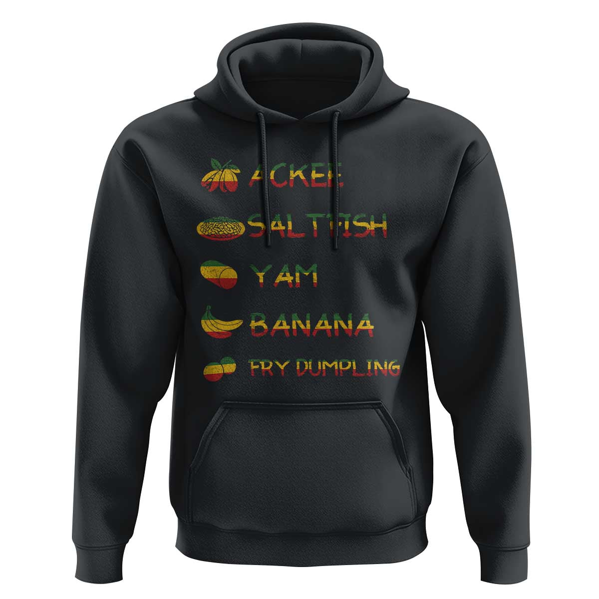 Jamaican National Dish Hoodie Ackee Saltfish Yardie Jamaican Culture Pride Apparel - Wonder Print Shop