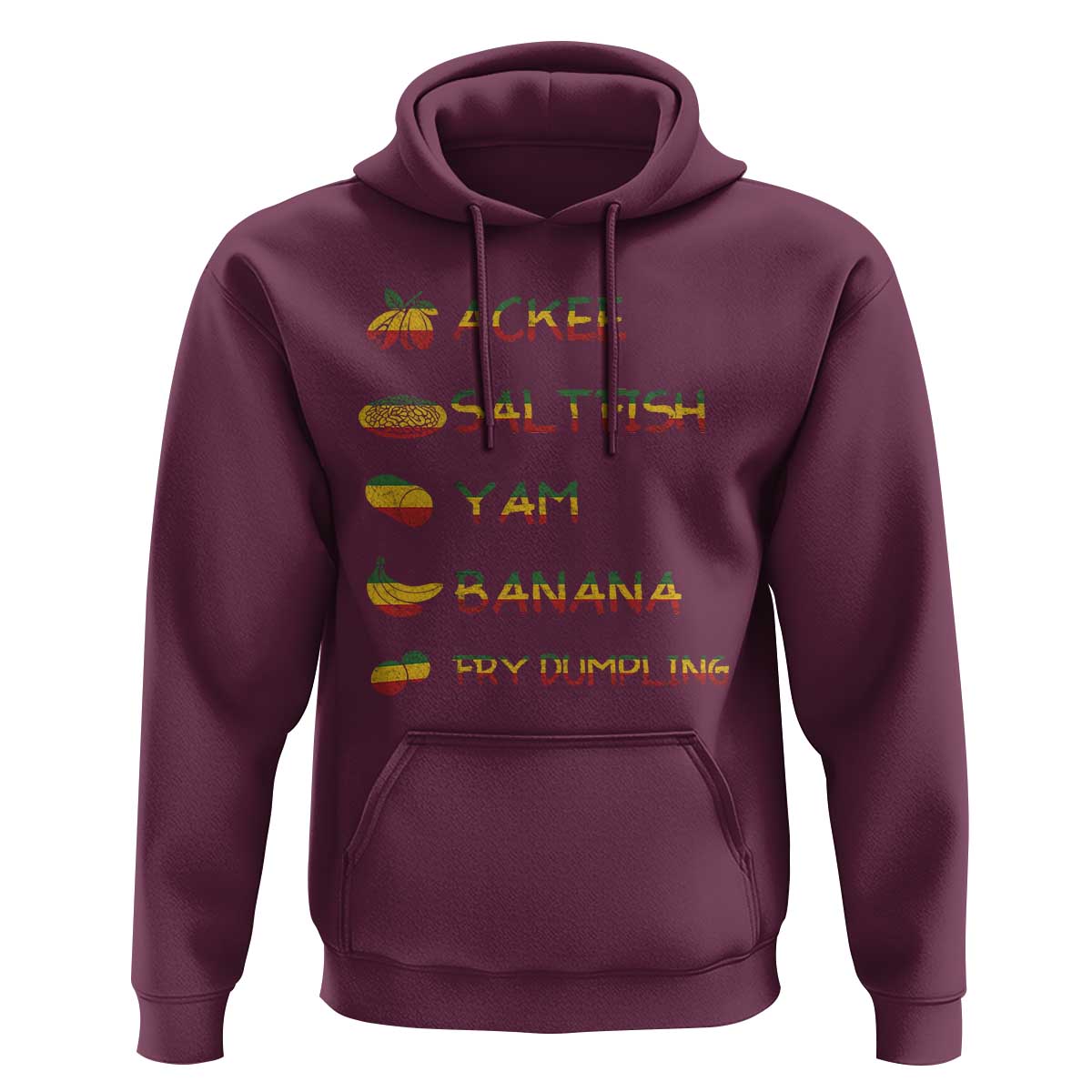 Jamaican National Dish Hoodie Ackee Saltfish Yardie Jamaican Culture Pride Apparel - Wonder Print Shop