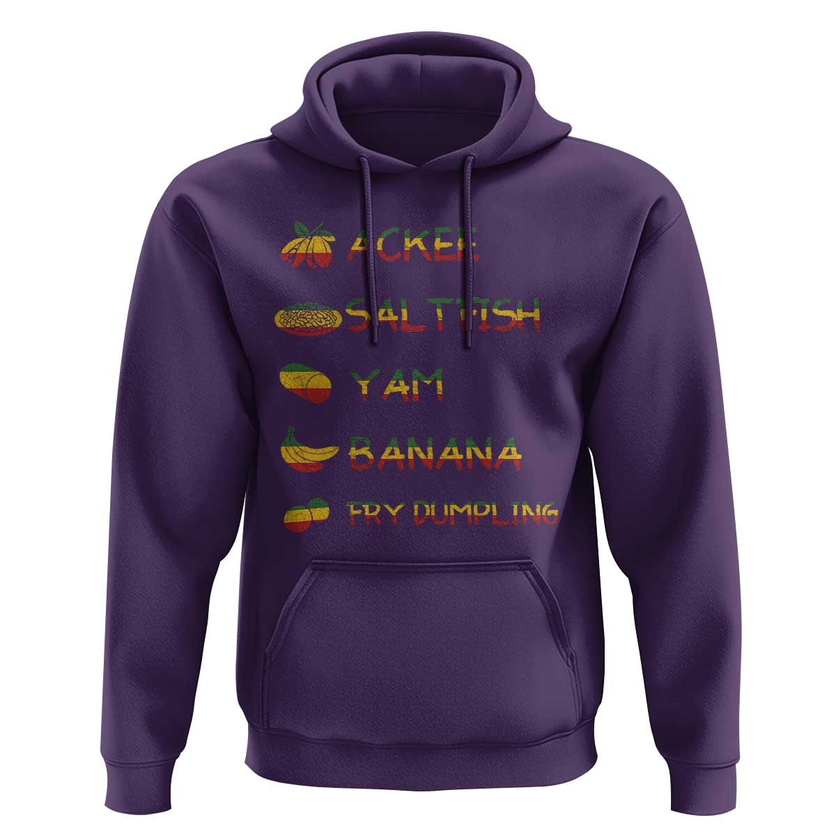 Jamaican National Dish Hoodie Ackee Saltfish Yardie Jamaican Culture Pride Apparel - Wonder Print Shop