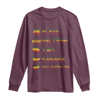 Jamaican National Dish Long Sleeve Shirt Ackee Saltfish Yardie Jamaican Culture Pride Apparel - Wonder Print Shop