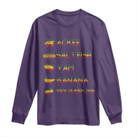 Jamaican National Dish Long Sleeve Shirt Ackee Saltfish Yardie Jamaican Culture Pride Apparel - Wonder Print Shop